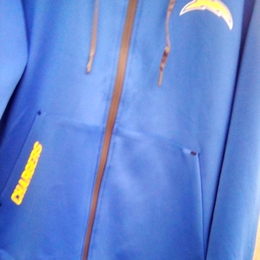 CHARGER'S FAN 💙by  MICHAEL STRAHAN. Hoodie .Med Size NWOT